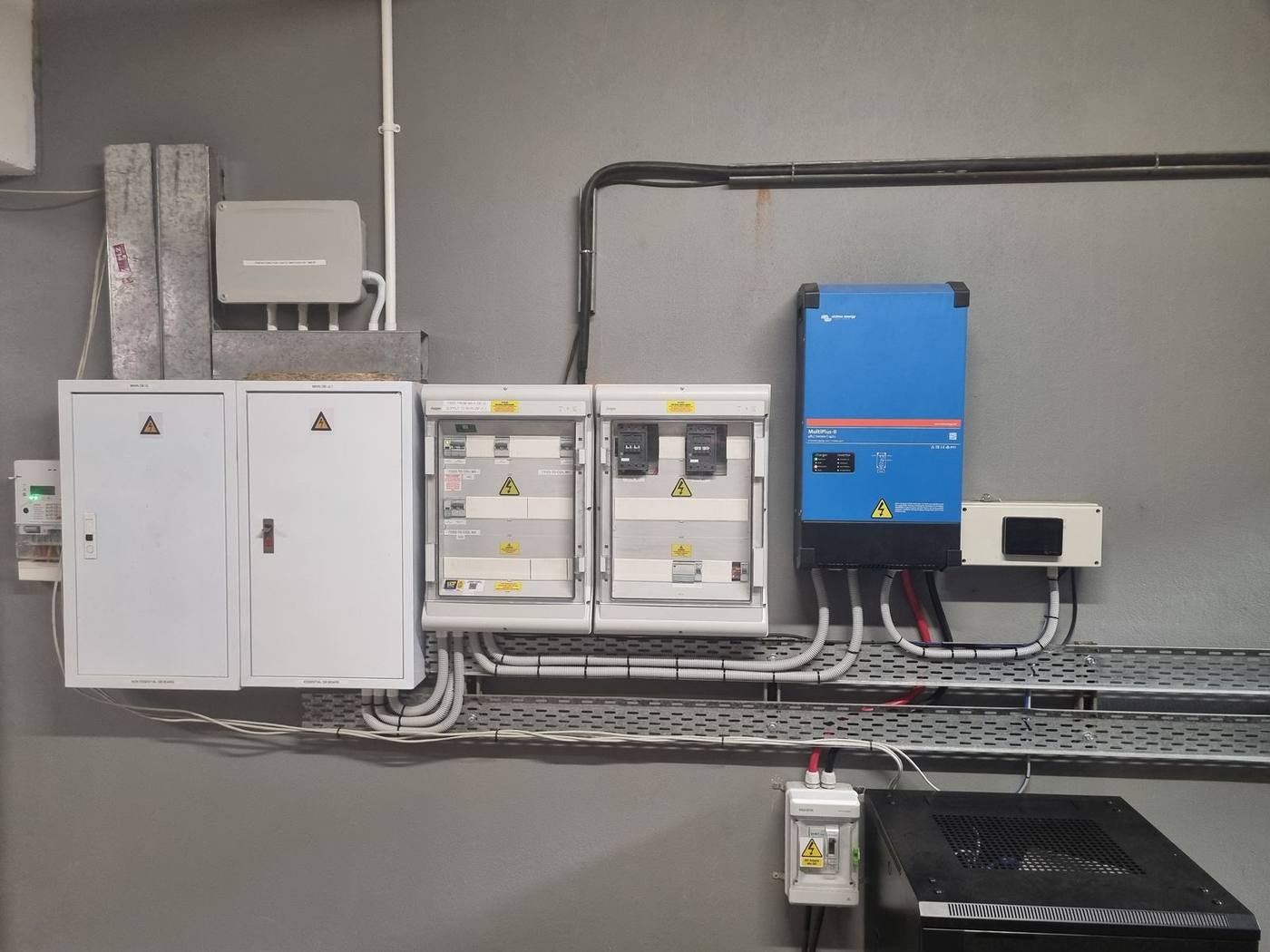 Solar inverter and backup power installation
